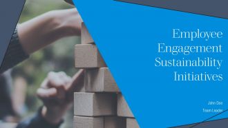 Employee Engagement Sustainability Initiatives PPT Summary AT