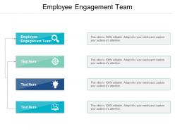 Employee engagement team ppt powerpoint presentation gallery summary cpb