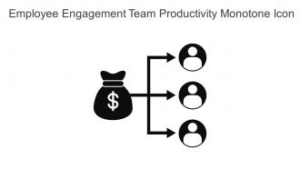 Employee Engagement Team Productivity Monotone Icon In Powerpoint Pptx Png And Editable Eps Format