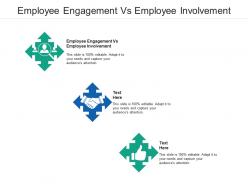 Employee engagement vs employee involvement ppt powerpoint presentation layouts styles cpb