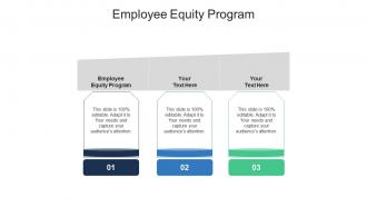 Employee equity program ppt powerpoint presentation gallery templates cpb