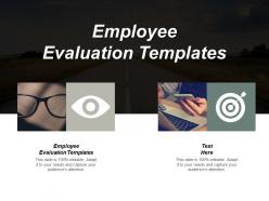 Employee evaluation templates ppt powerpoint presentation portfolio ideas cpb
