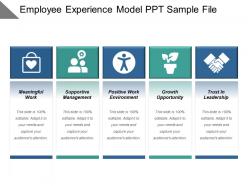 Employee experience model ppt sample file