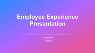 Employee Experience Presentation PPT Guidelines AT