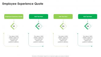 Employee Experience Quote In Powerpoint And Google Slides Cpb