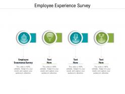 Employee experience survey ppt powerpoint presentation outline layout ideas cpb