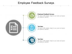 Employee feedback surveys ppt powerpoint presentation gallery graphics pictures cpb