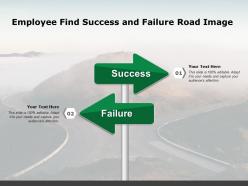Employee find success and failure road image
