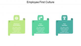 Employee First Culture Ppt Powerpoint Presentation Infographic Template Visual Aids Cpb
