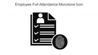 Employee Full Attendance Monotone Icon In Powerpoint Pptx Png And Editable Eps Format