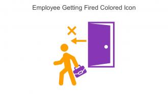 Employee Getting Fired Colored Icon In Powerpoint Pptx Png And Editable Eps Format