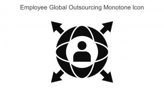 Employee Global Outsourcing Monotone Icon In Powerpoint Pptx Png And Editable Eps Format