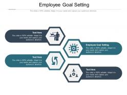 Employee goal setting ppt powerpoint presentation professional example topics cpb