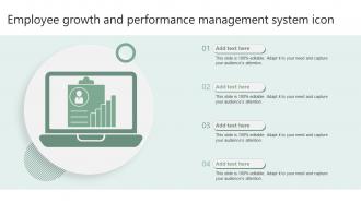 Employee Growth And Performance Management System Icon