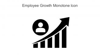 Employee Growth Monotone Icon In Powerpoint Pptx Png And Editable Eps Format