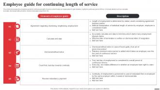 Employee Guide For Continuing Length Of Service
