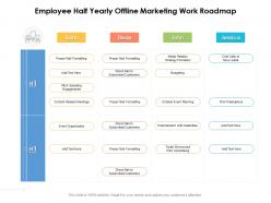 Employee half yearly offline marketing work roadmap