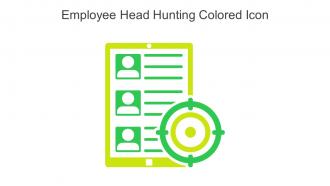 Employee Head Hunting Colored Icon In Powerpoint Pptx Png And Editable Eps Format