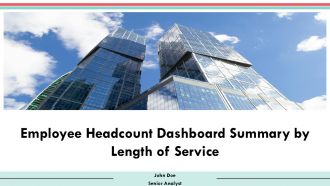 Employee Headcount Dashboard Summary By Length Of Service PPT Mockup AT