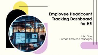 Employee Headcount Tracking Dashboard For HR PPT Summary AT