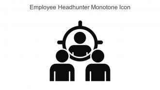 Employee Headhunter Monotone Icon In Powerpoint Pptx Png And Editable Eps Format