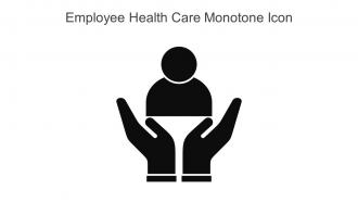 Employee Health Care Monotone Icon In Powerpoint Pptx Png And Editable Eps Format