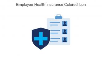Employee Health Insurance Colored Icon In Powerpoint Pptx Png And Editable Eps Format
