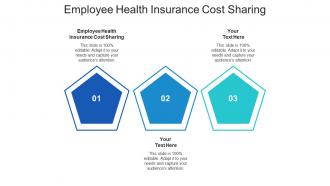 Employee health insurance cost sharing ppt powerpoint presentation inspiration cpb