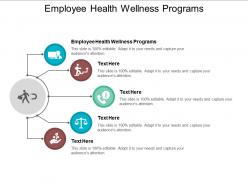 Employee health wellness programs ppt powerpoint presentation ideas visual aids cpb