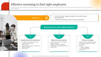 Employee Hiring For Selecting Effective Screening To Find Right Employees