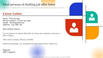 Employee Hiring For Selecting Ideal Persona Of Drafting Job Offer Letter