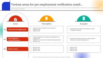 Employee Hiring For Selecting Various Areas For Pre Employment Verification Unique Compatible