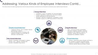 Employee Hiring Plan At Workplace Addressing Various Kinds Of Employee Interviews Contd