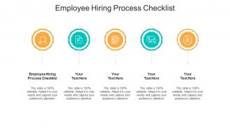Employee hiring process checklist ppt powerpoint presentation styles information cpb
