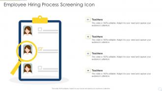 Employee Hiring Process Screening Icon