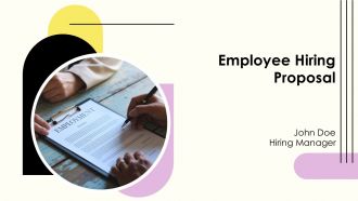 Employee Hiring Proposal PPT Designs AT