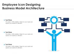 Employee icon designing business model architecture