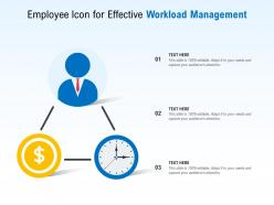 Employee icon for effective workload management