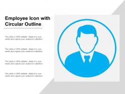 Employee icon with circular outline