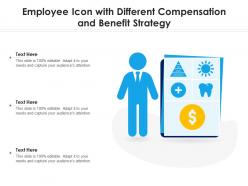 Employee icon with different compensation and benefit strategy