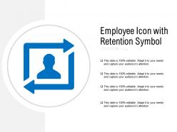 Employee Icon With Retention Symbol
