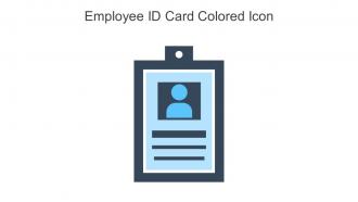 Employee ID Card Colored Icon In Powerpoint Pptx Png And Editable Eps Format