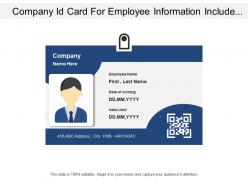 Employee id card with bar code and personnel details