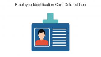 Employee Identification Card Colored Icon In Powerpoint Pptx Png And Editable Eps Format