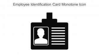 Employee Identification Card Monotone Icon In Powerpoint Pptx Png And Editable Eps Format