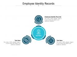 Employee identity records ppt powerpoint presentation inspiration professional cpb
