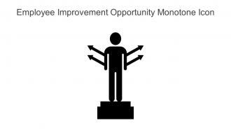 Employee Improvement Opportunity Monotone Icon In Powerpoint Pptx Png And Editable Eps Format