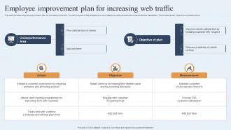 Employee Improvement Plan For Increasing Web Traffic