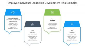 Employee Individual Leadership Development Plan Examples Ppt Powerpoint Presentation Inspiration Gallery Cpb
