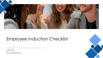 Employee Induction Checklist PPT Graphics AT